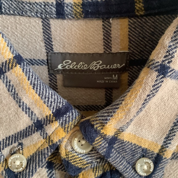 Eddie Bauer men’s flannel shirt size M - Picture 3 of 7